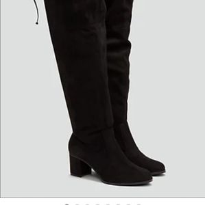 FTF FAUX SUEDE over the knee Boots
